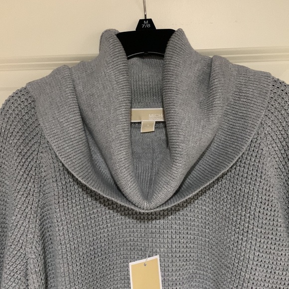 NWT Michael Kors gray cowl neck tunic sweater - Picture 1 of 7